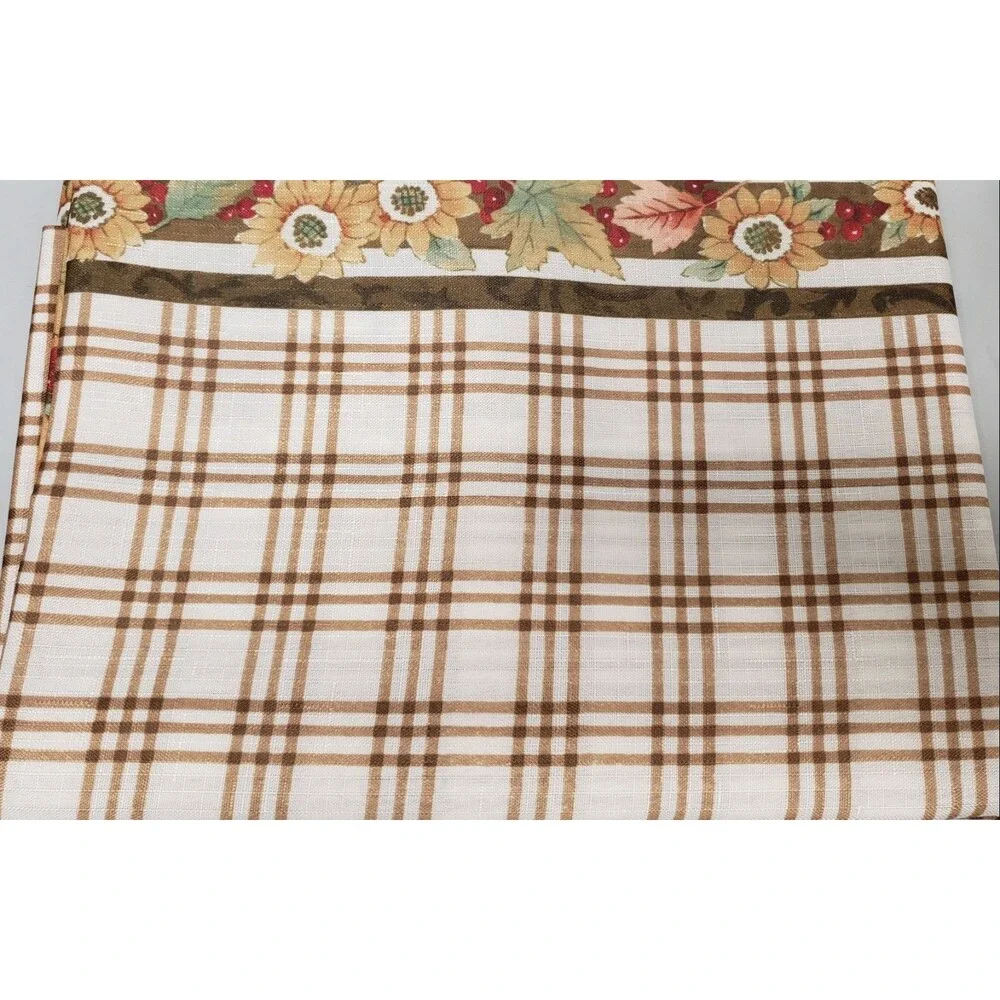 Printed Linen Tablecloth 52